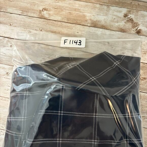 Banana Republic Blazer Womens 2 Navy Academia Preppy Business Plaid Windowpane - Picture 12 of 12